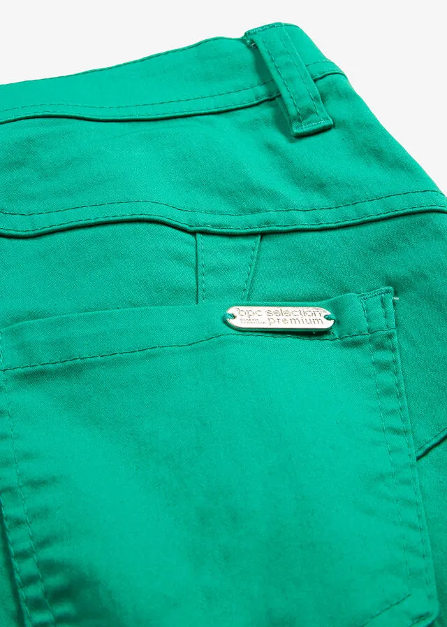 Cómodo pantalón elástico Verde jade