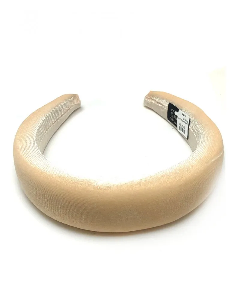 DIADEMAS MUJER BEIGE DE TERCIOPELO ELEGANTES Y DE MODA