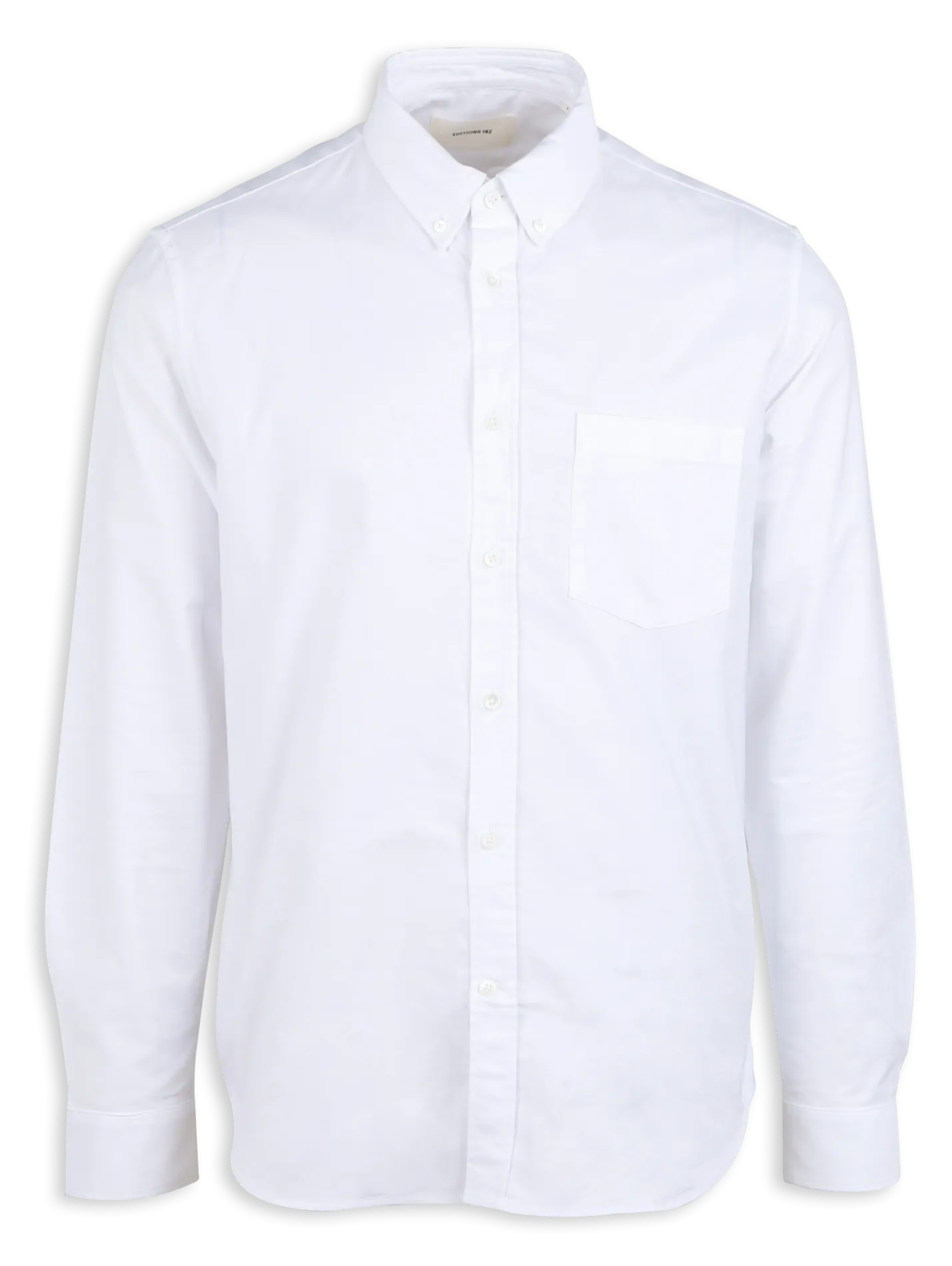 EDITIONS 102 NOUVOX  CAMISA RECTA DE ALGODóN CON CUELLO AMERICANO EN BLANCO