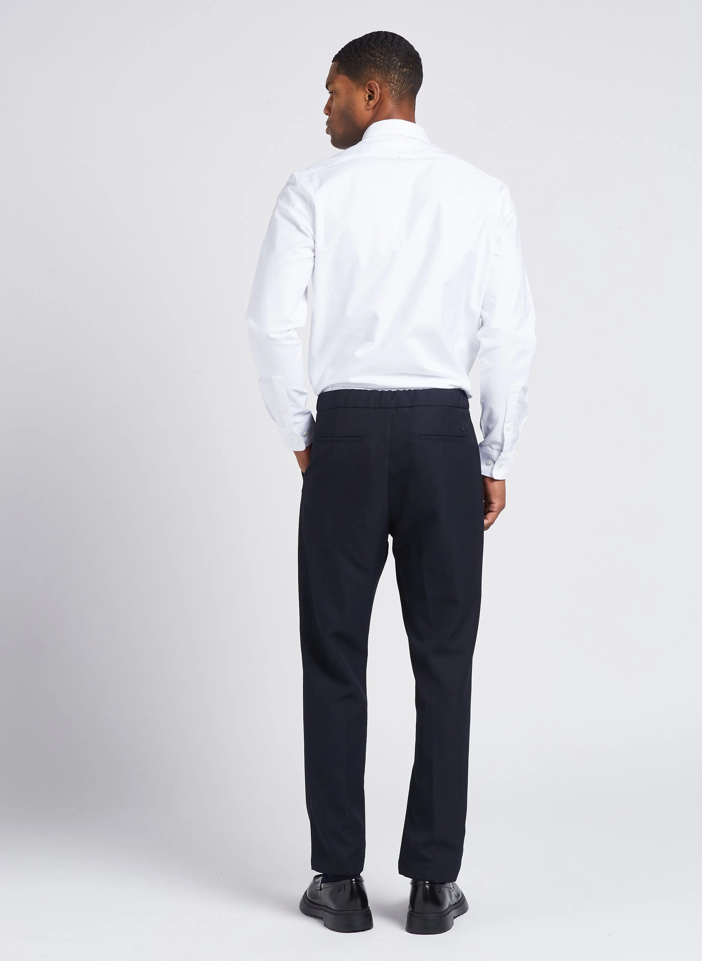 EDITIONS 102 NOUVOX  CAMISA RECTA DE ALGODóN CON CUELLO AMERICANO EN BLANCO