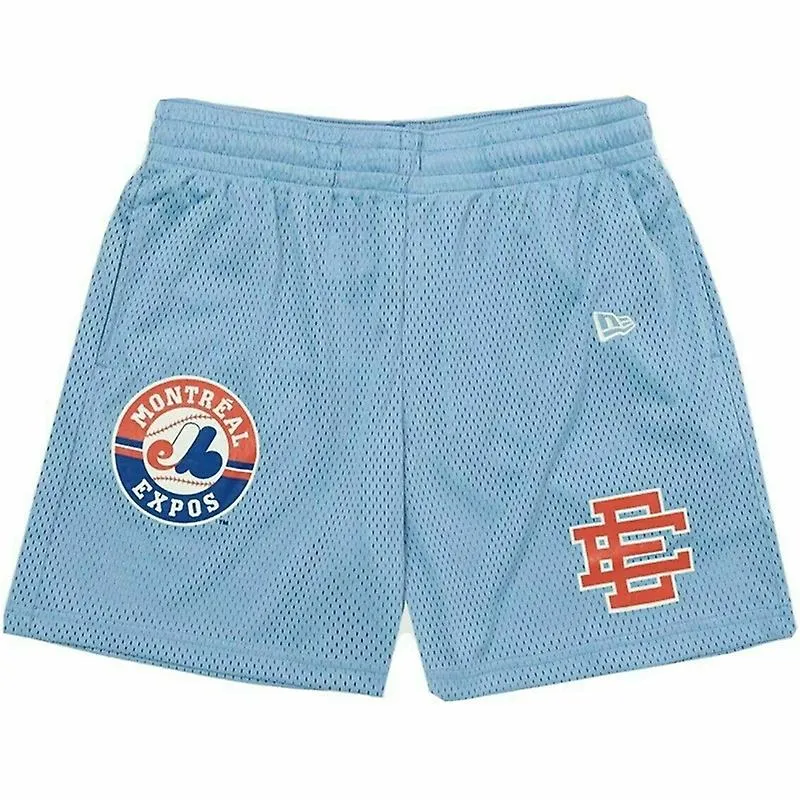 EE Pantalones cortos casuales para hombre verano gimnasio fitness ejercicio correr pantalones cortos de malla transpirable panta