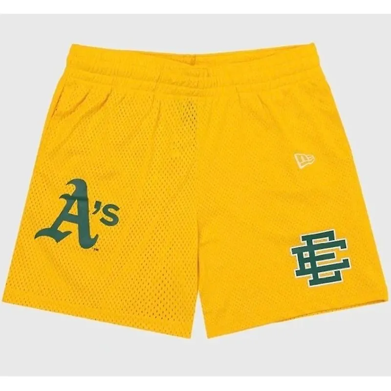 EE Pantalones cortos casuales para hombre verano gimnasio fitness ejercicio correr pantalones cortos de malla transpirable panta