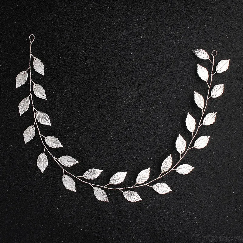 Elegant Leaves Bride Wedding Hair Jewelry Leaf Headband Headpieces Alloy Bridal Hair Accessories
