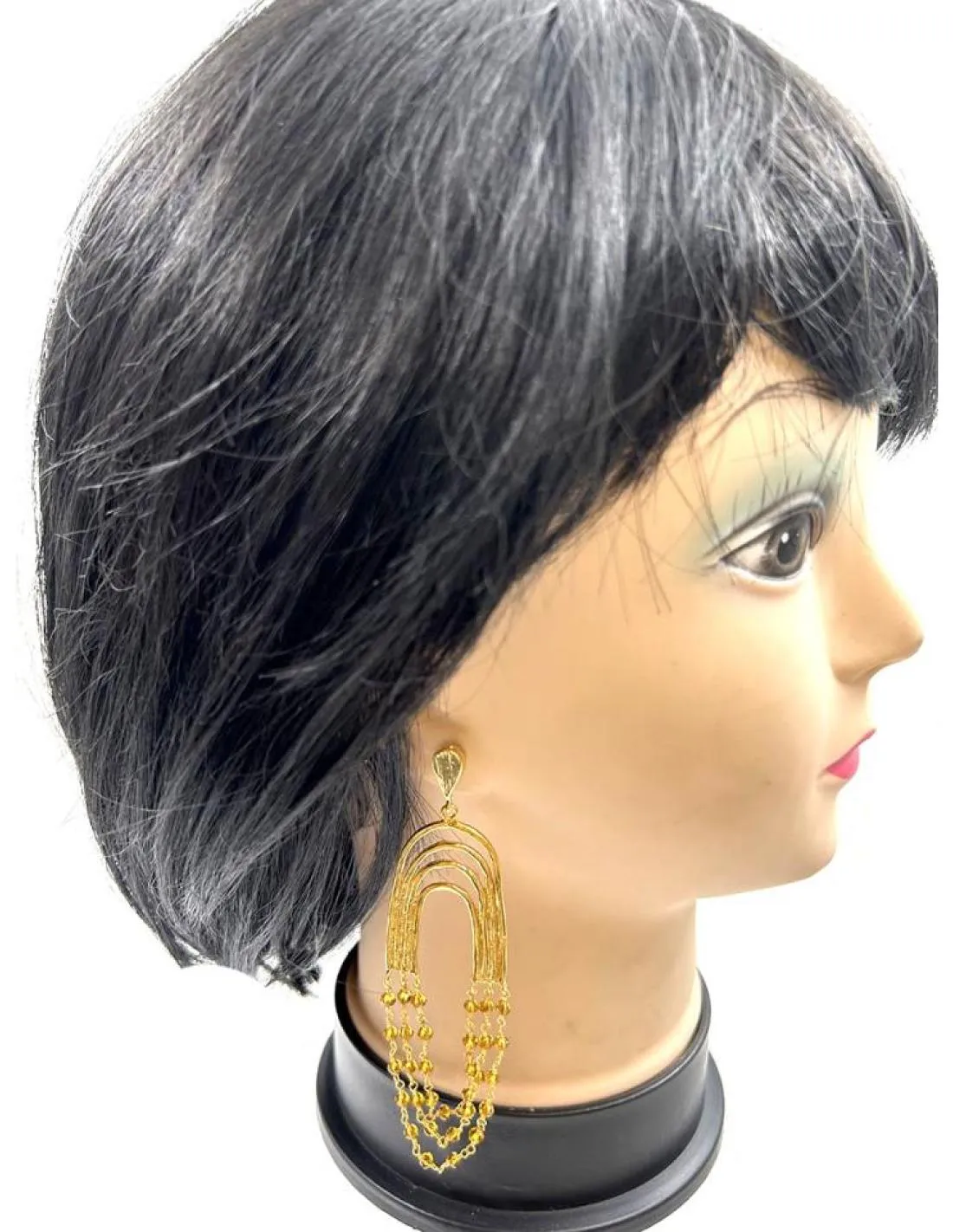 ELEGANTES PENDIENTES LARGOS DORADOS PARA BODAS DE NOCHE