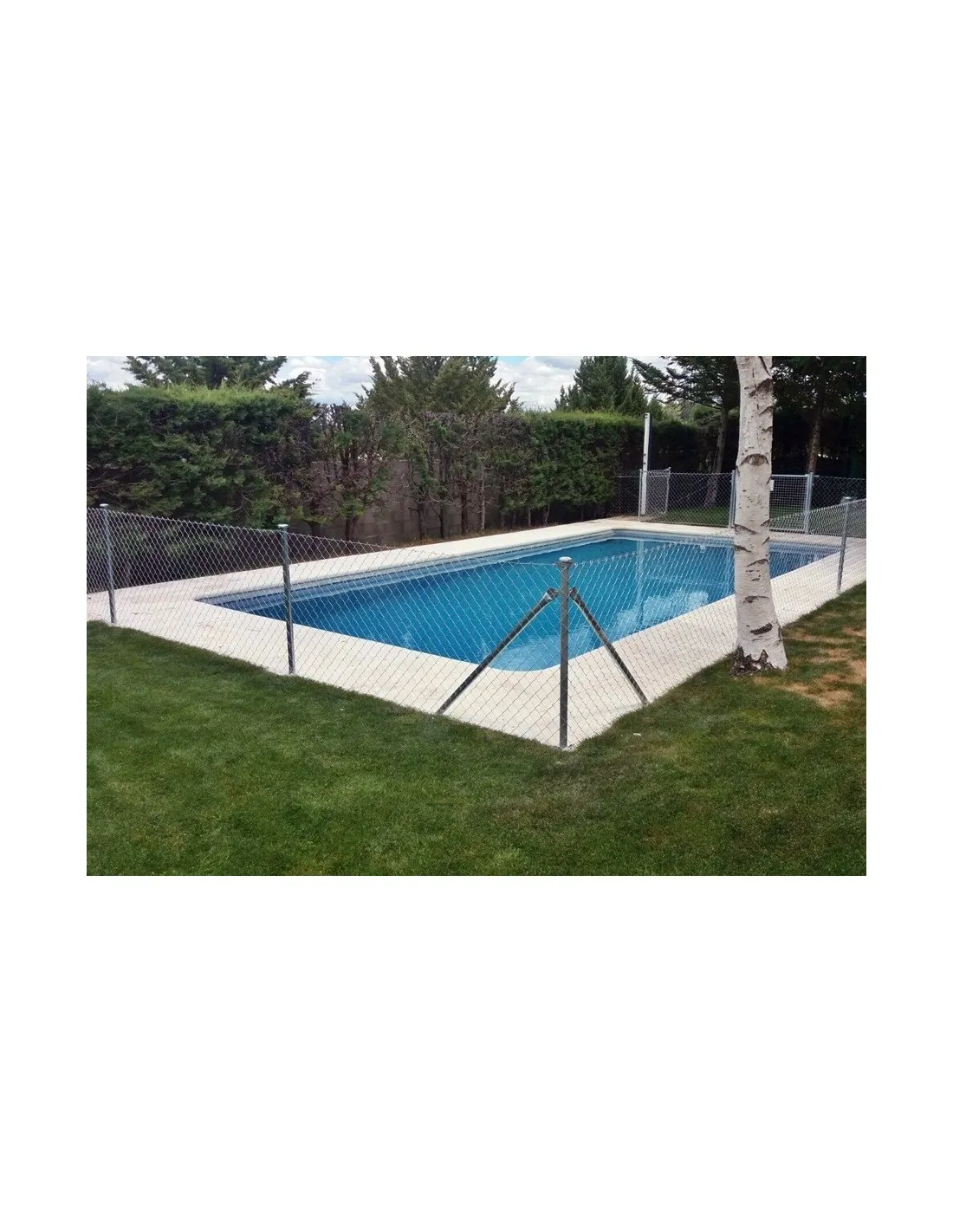 ENREJADO SIMPLE TORSIÓN PLASTIFICADO VERDE 50/17 ROLLO 3 METROS 2M ALTO