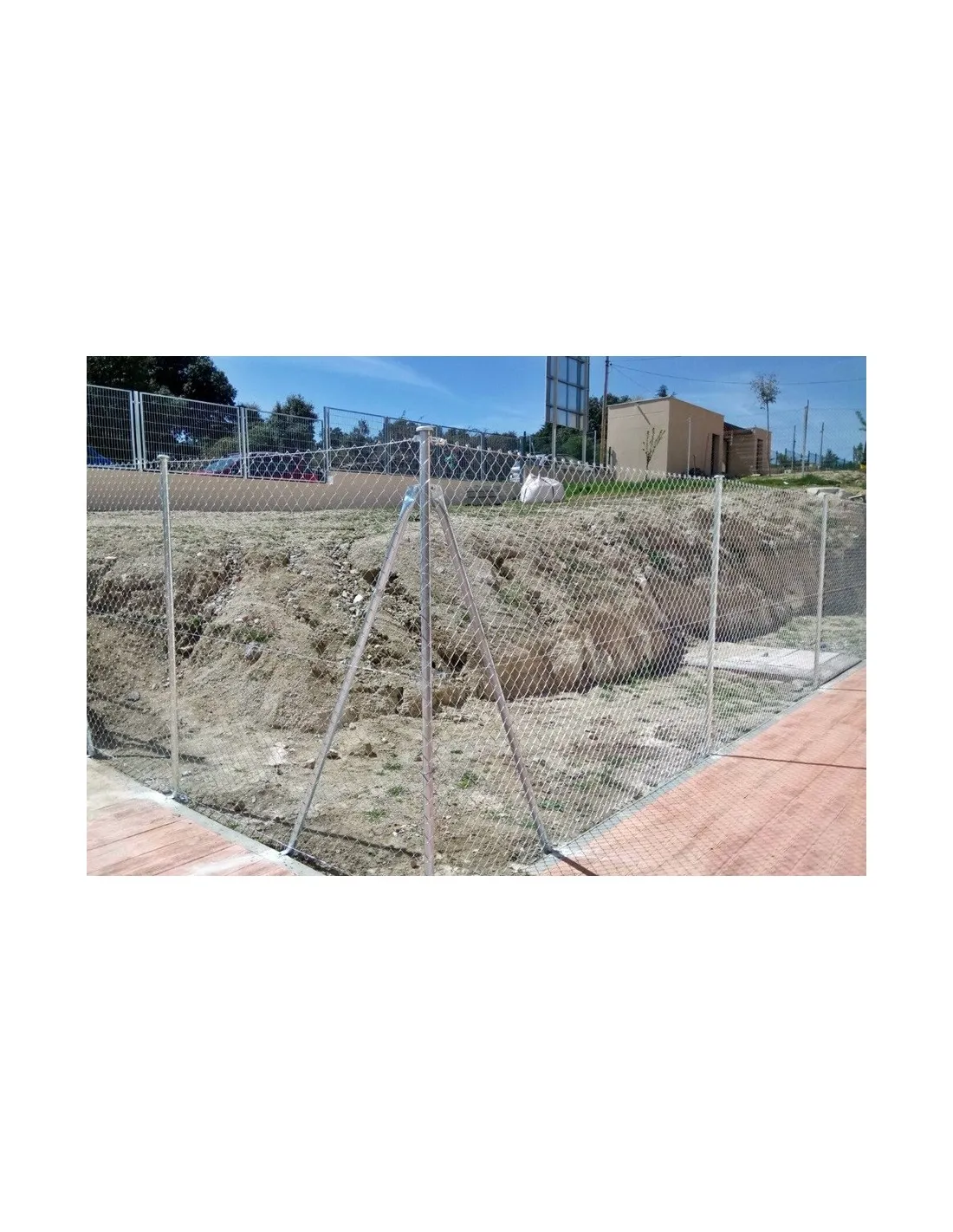 ENREJADO SIMPLE TORSIÓN PLASTIFICADO VERDE 50/17 ROLLO 3 METROS 2M ALTO
