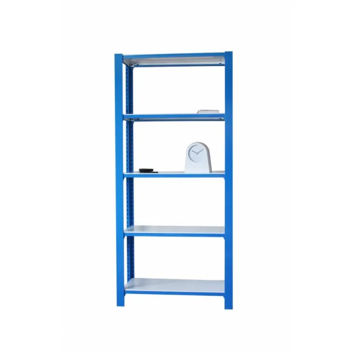 Estantería metálica 210X90X30cm. azul 200Kg P/B Officlick Mad 5 baldas