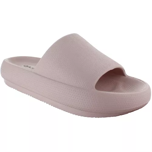 Eva Light Sandalia Slide Moda Casual Full Plastic Nude 81418