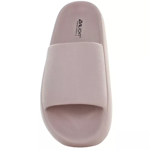 Eva Light Sandalia Slide Moda Casual Full Plastic Nude 81418