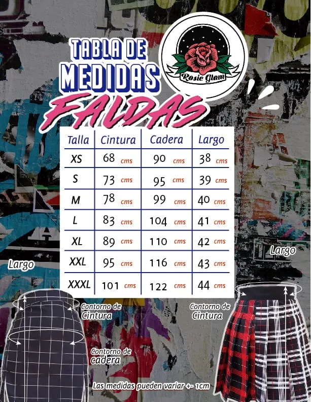 FALDA AJUSTADA ROSA  ROSIEGLAM