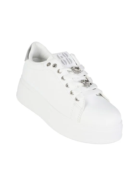 Fashion&Bella Zapatillas joya de mujer con plataforma.