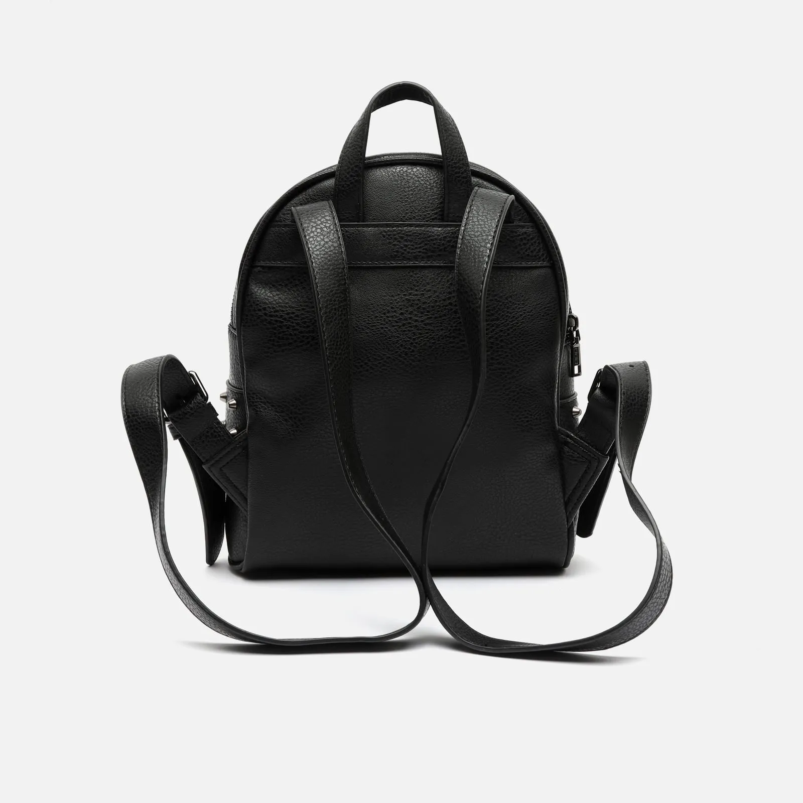 Flanatina mochila pequea con detalles metálicos