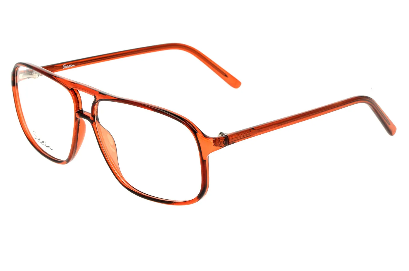 Gafas oftálmicas Seen BP_SNOM5001 Hombre Color Café / Incluye lentes filtro luz azul violeta