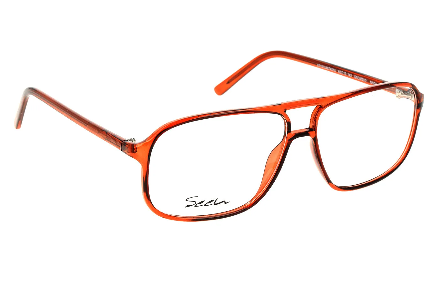Gafas oftálmicas Seen BP_SNOM5001 Hombre Color Café / Incluye lentes filtro luz azul violeta