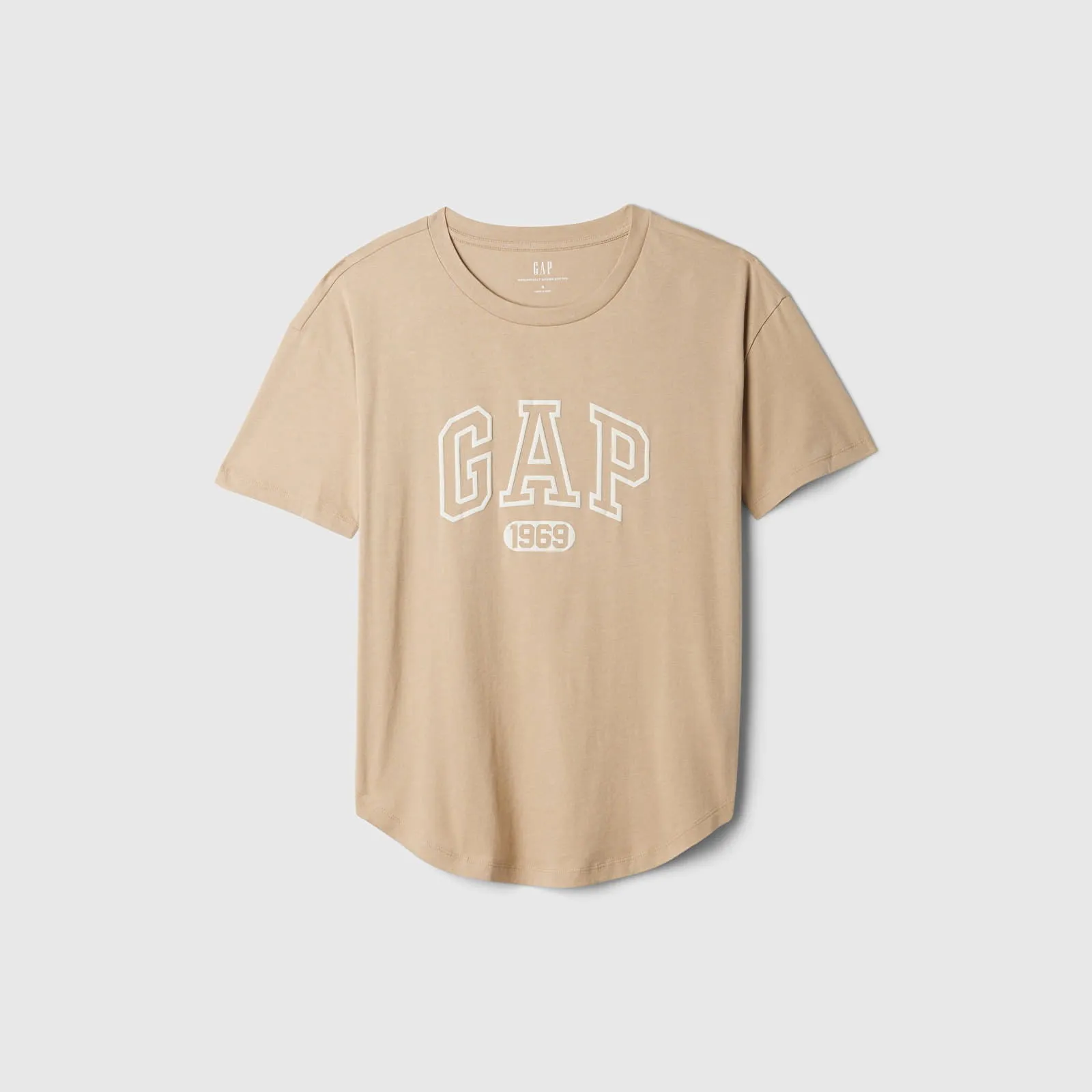 GAP TSHIRT SHORTSLEEVE LOGO TEE KHAKI M