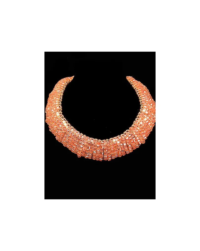 GARGANTILLA DE DISEÑO, CRISTAL CUADRADILLO WITAYA