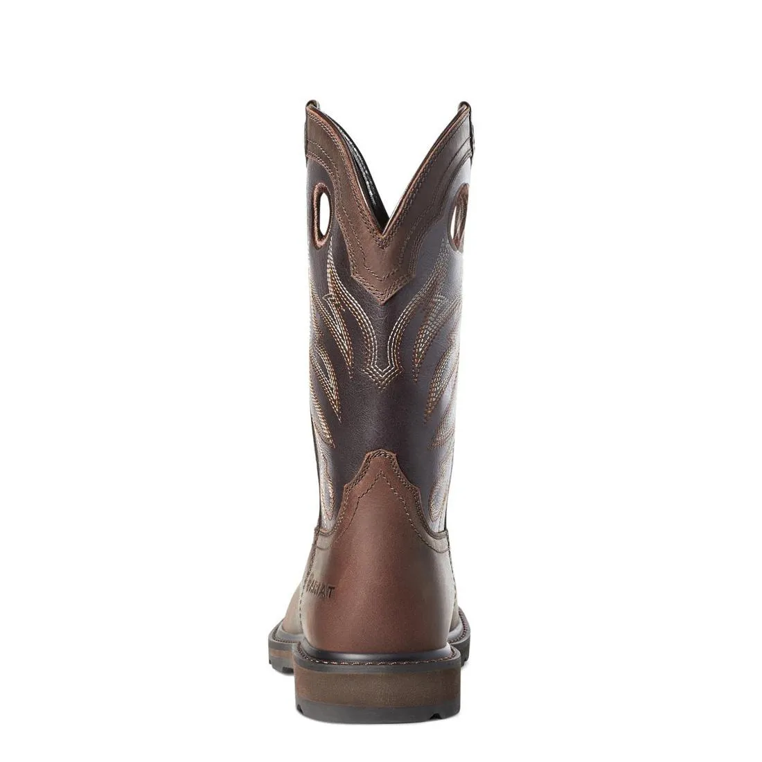 GROUNDWORK STEELTOE WIDE SQUARE TOE WORK BOOT BROWN