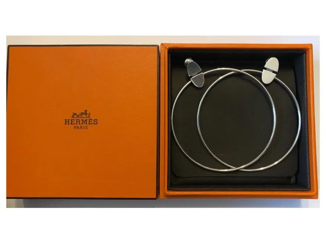 Hermès Aretes Plata 