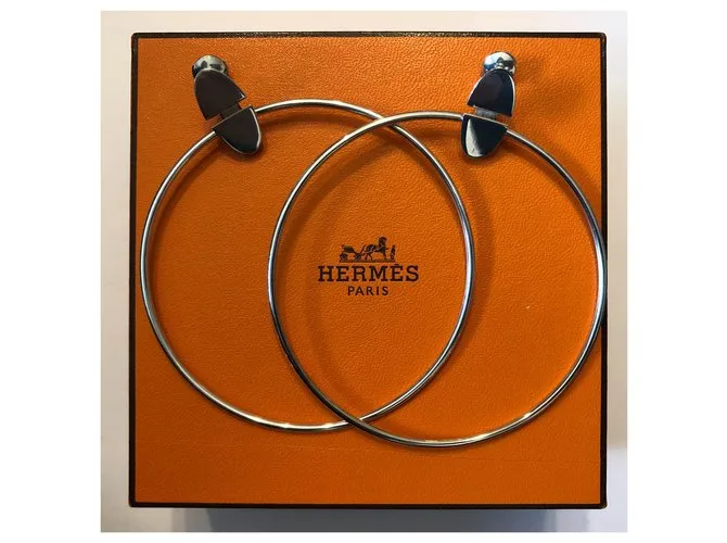 Hermès Aretes Plata 
