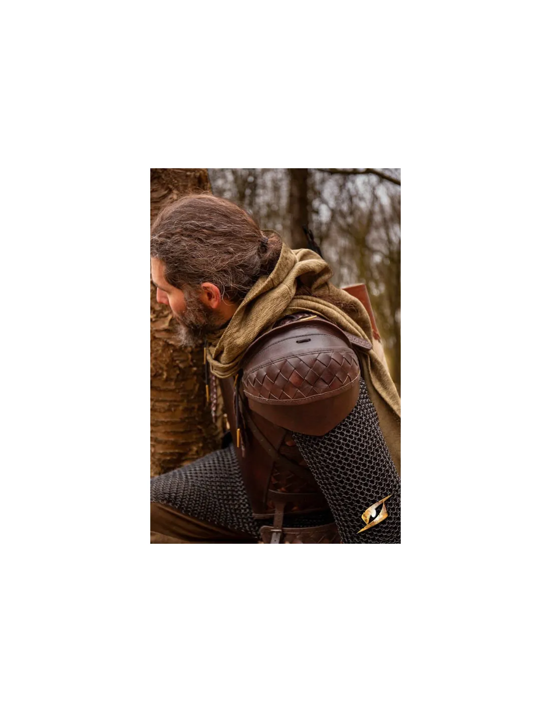 Hombreras de cuero set Guardabosque de Epic Armoury.