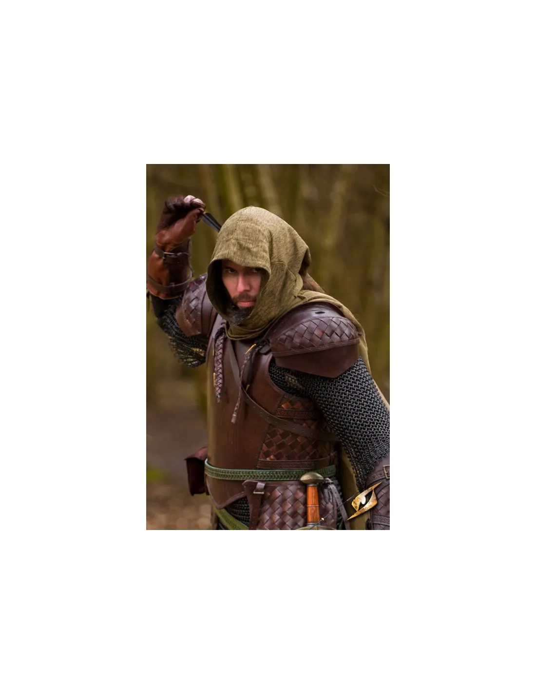 Hombreras de cuero set Guardabosque de Epic Armoury.