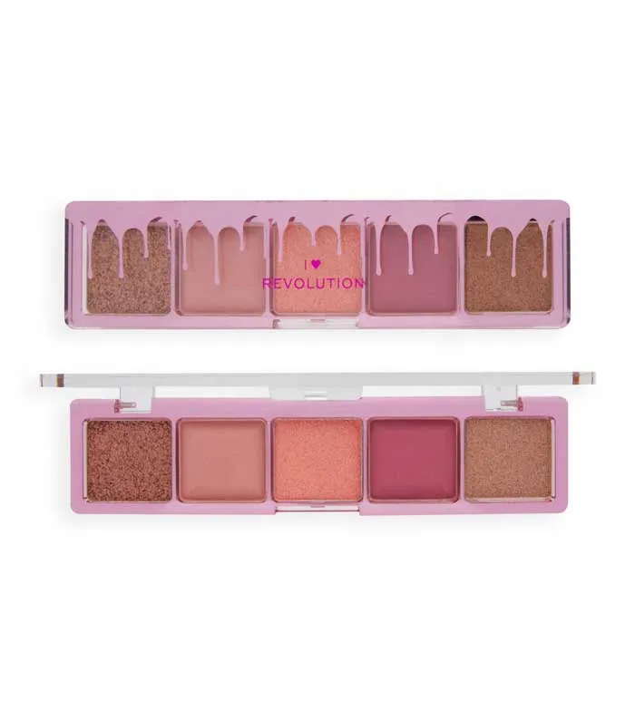 I HEART REVOLUTION  PALETAS DE SOMBRAS MINI CHOCOLATE  RASPBERRY FOOL