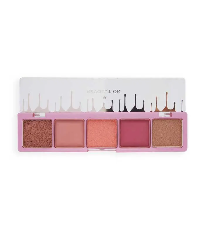 I HEART REVOLUTION  PALETAS DE SOMBRAS MINI CHOCOLATE  RASPBERRY FOOL