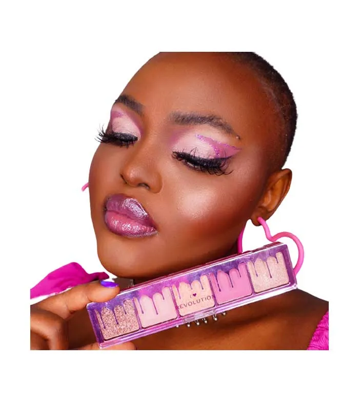I HEART REVOLUTION  PALETAS DE SOMBRAS MINI CHOCOLATE  RASPBERRY FOOL