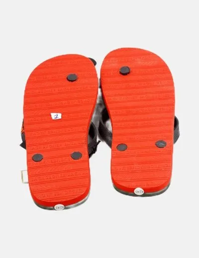 Jack & Jones Chanclas verde estampadas