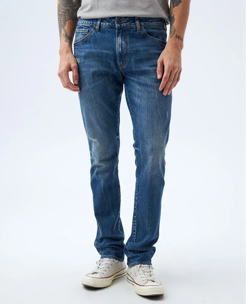 Jean Slim en tono medio para hombre