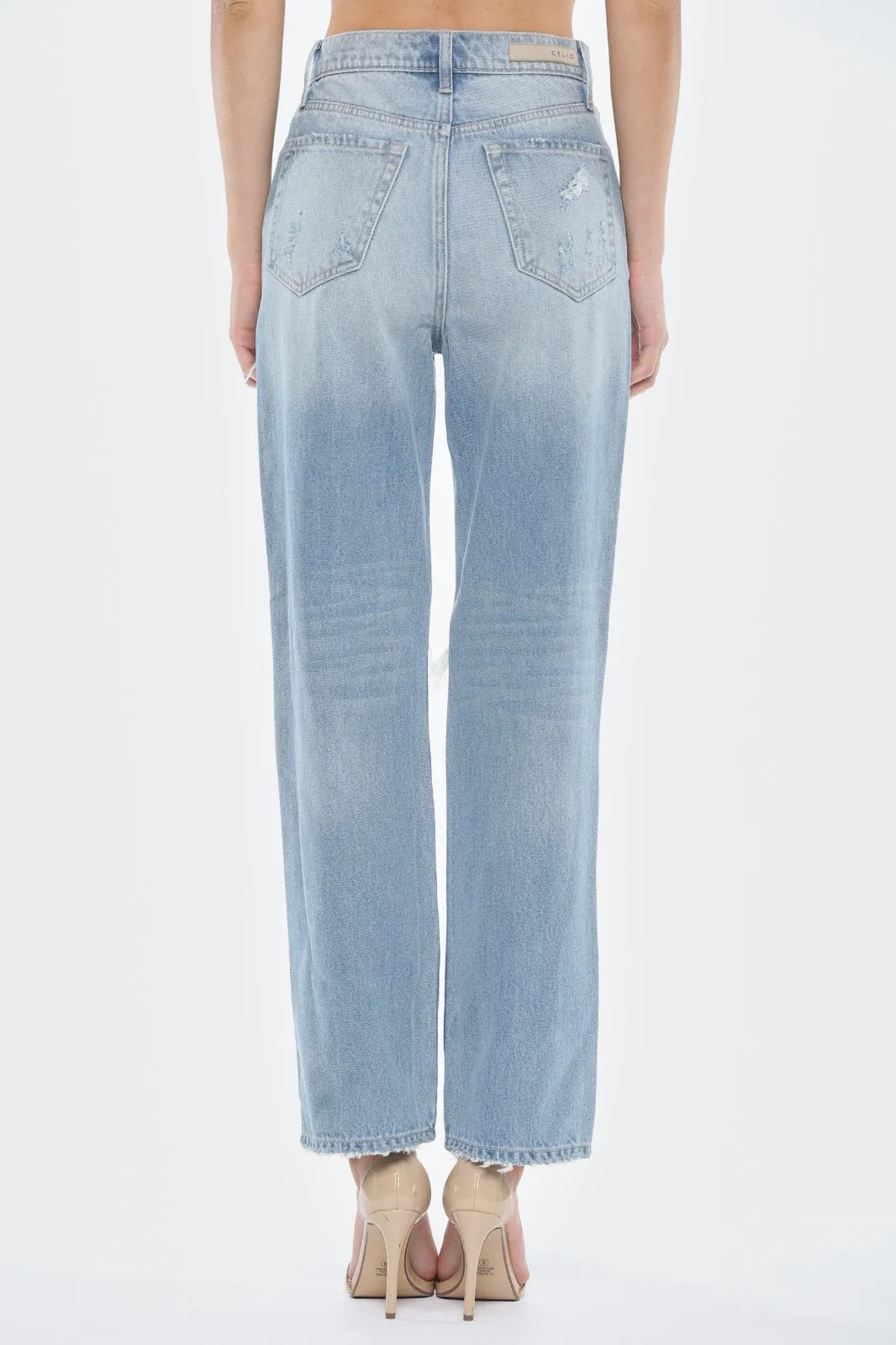JEANS RECTO DESGARRADOS