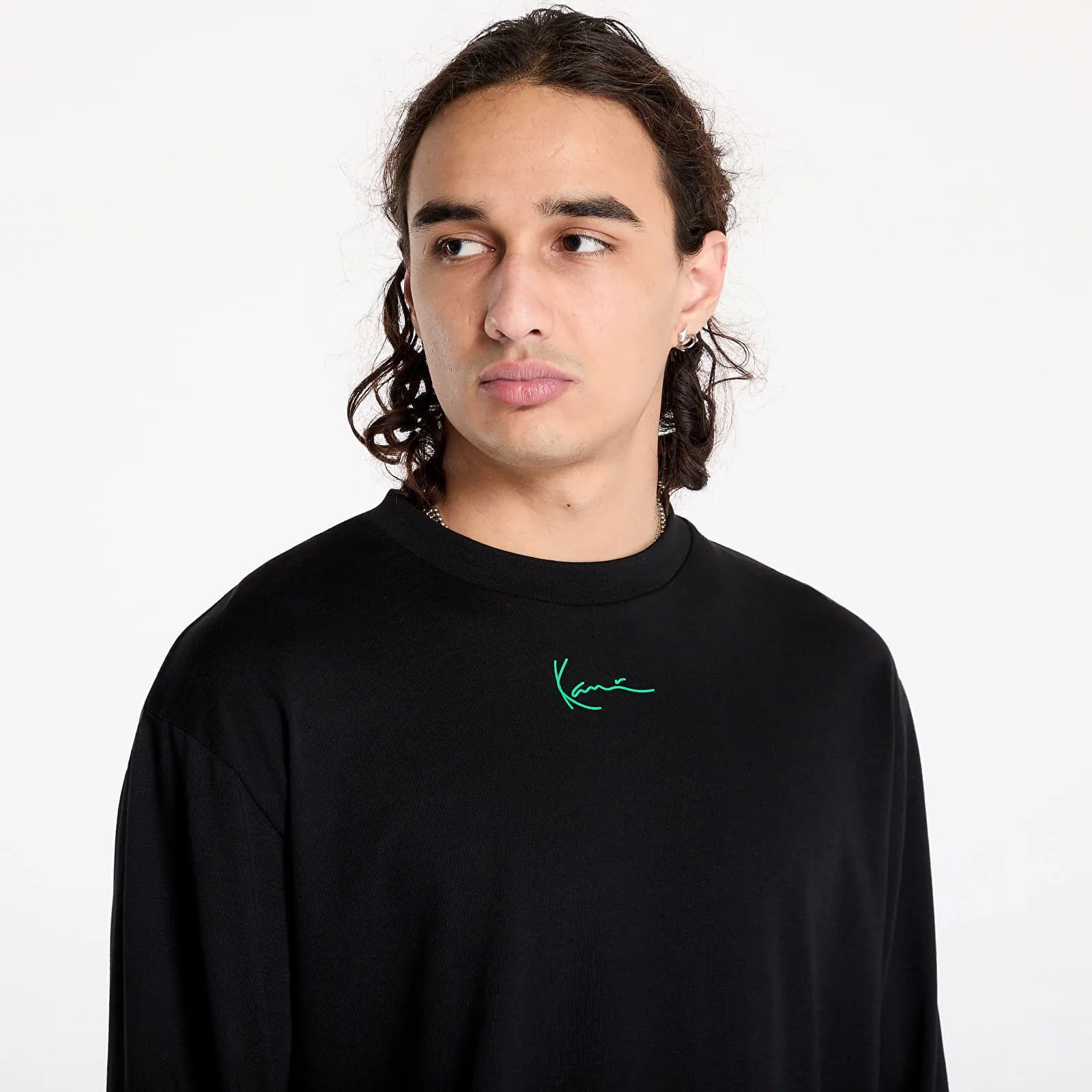KARL KANI TSHIRT SMALL SIGNATURE TRIBAL LONGSLEEVE BLACK XXL