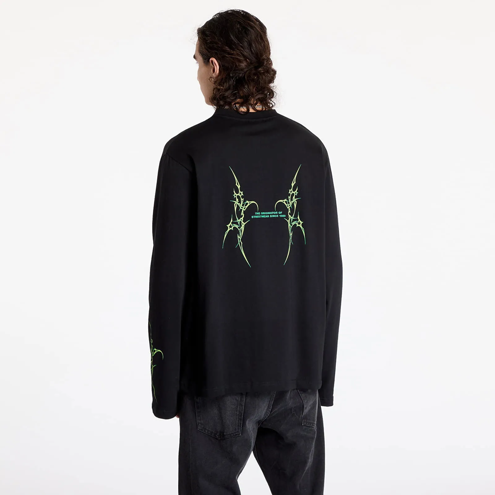 KARL KANI TSHIRT SMALL SIGNATURE TRIBAL LONGSLEEVE BLACK XXL