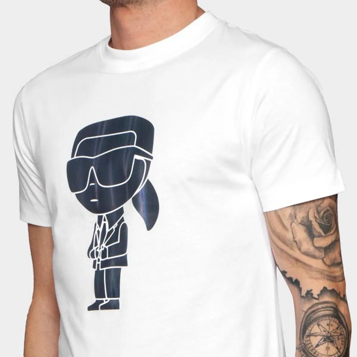 KARL LAGERFELD  CAMISETA BLANCA