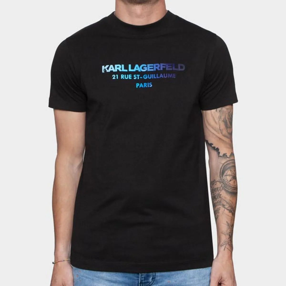 KARL LAGERFELD  CAMSIETA NEGRA