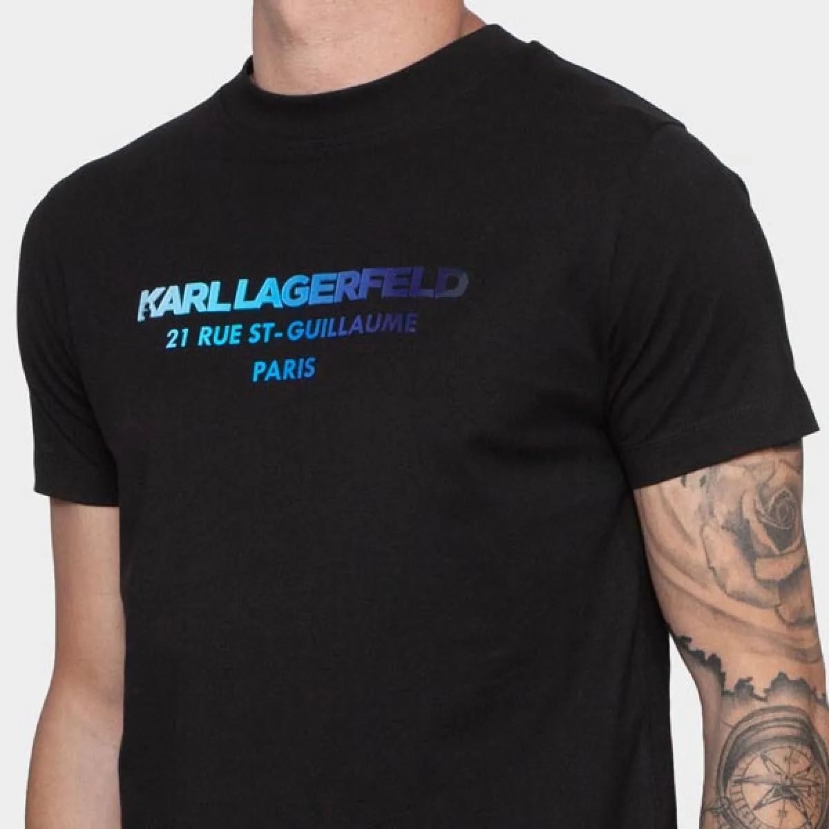 KARL LAGERFELD  CAMSIETA NEGRA