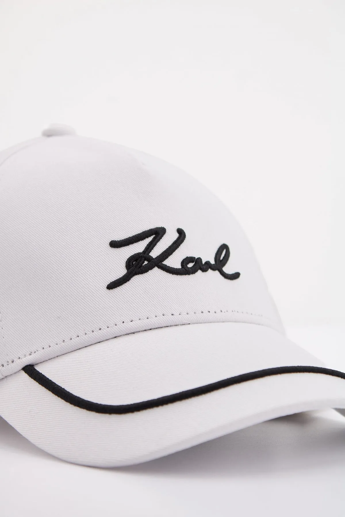 KARL LAGERFELD K/SIGNATURE PIPING CAP