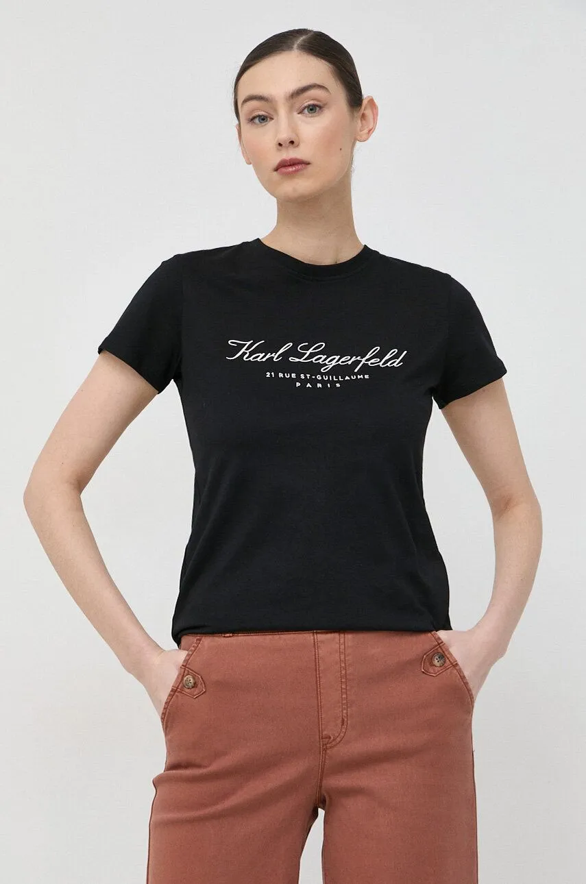 KARL LAGERFELD LOGO TSHIRT