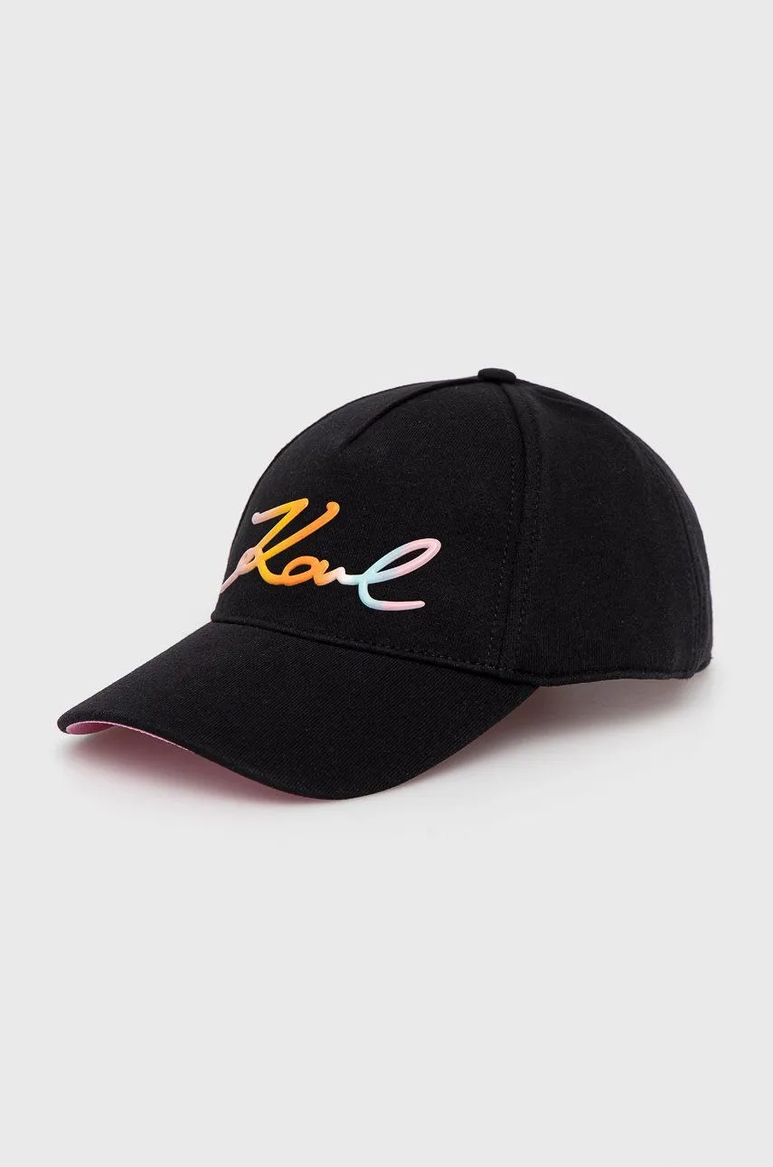 KARL LAGERFELD Signature Multi Print Cap