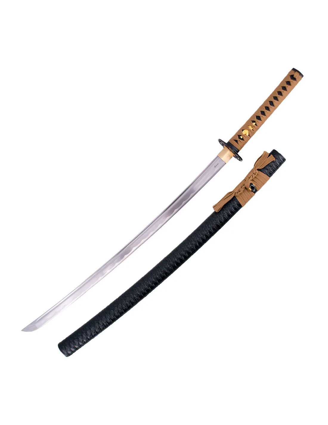 Katana prácticas básicas hoja acero carbono 1045