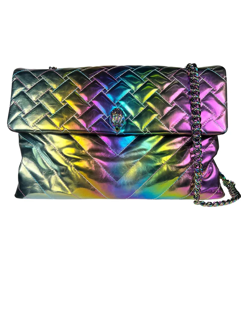 KURT GEIGER LONDON Cartera Cuero Metalizado Large