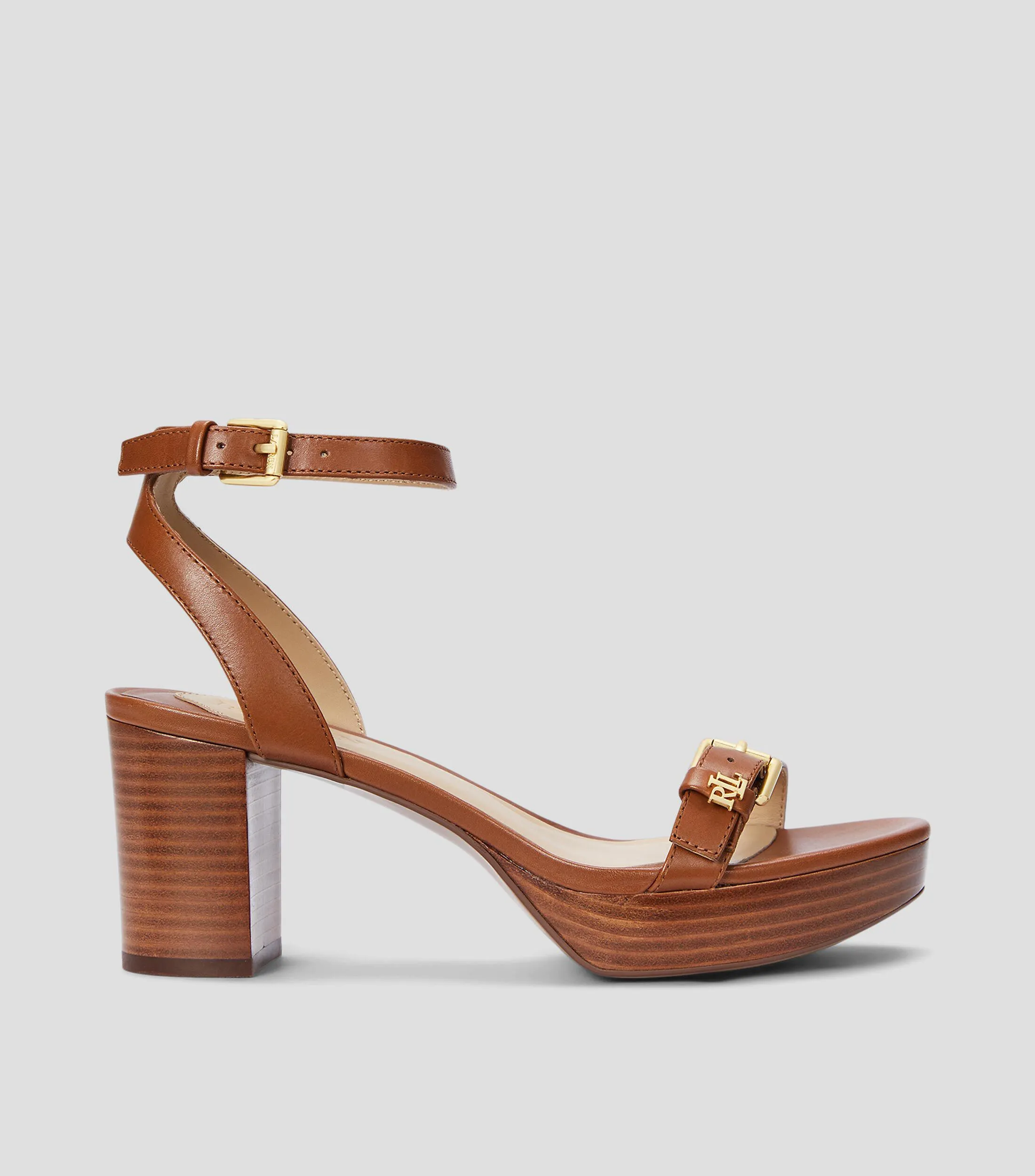 Lauren Ralph Lauren Sandalias de pulsera con tacón alto Melissah en piel Mujer