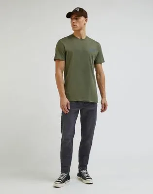 Lee Medium Wobbly Tee "Olive Grove"