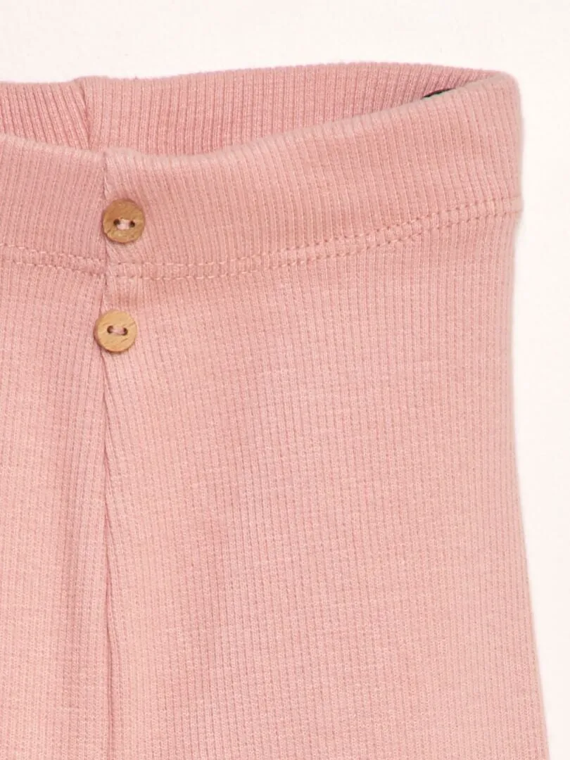 LEGGING LISO DE PUNTO DE CANALé  ROSA