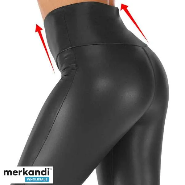 LEGGINGS DE CUERO  PANTALONES DE PIEL SINTéTICA, LEGGINGS DE CUERO VEGANO, PANTALONES CON ASPECTO DE CUERO