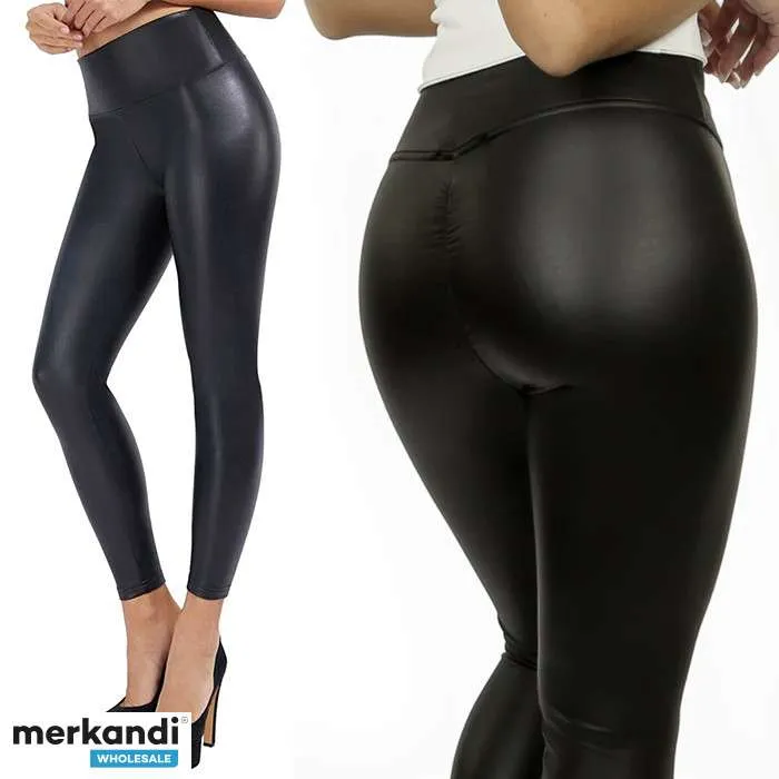 LEGGINGS DE CUERO  PANTALONES DE PIEL SINTéTICA, LEGGINGS DE CUERO VEGANO, PANTALONES CON ASPECTO DE CUERO