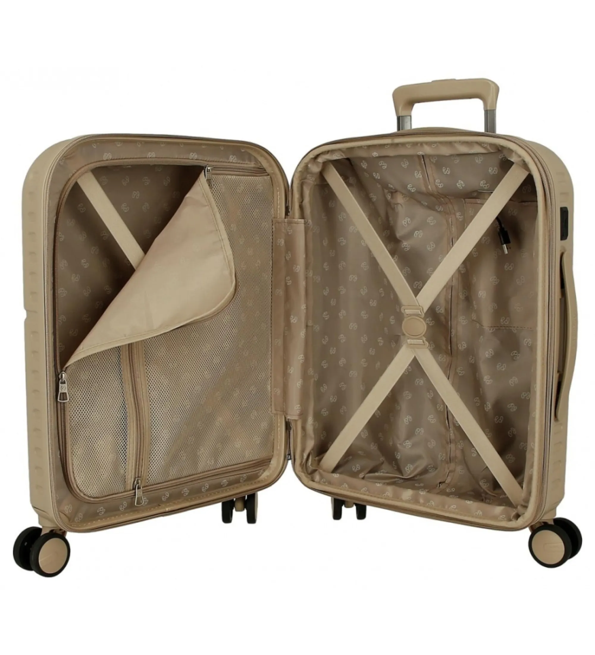 Maleta de cabina Accent expandible rígida 55cm marrón verdoso