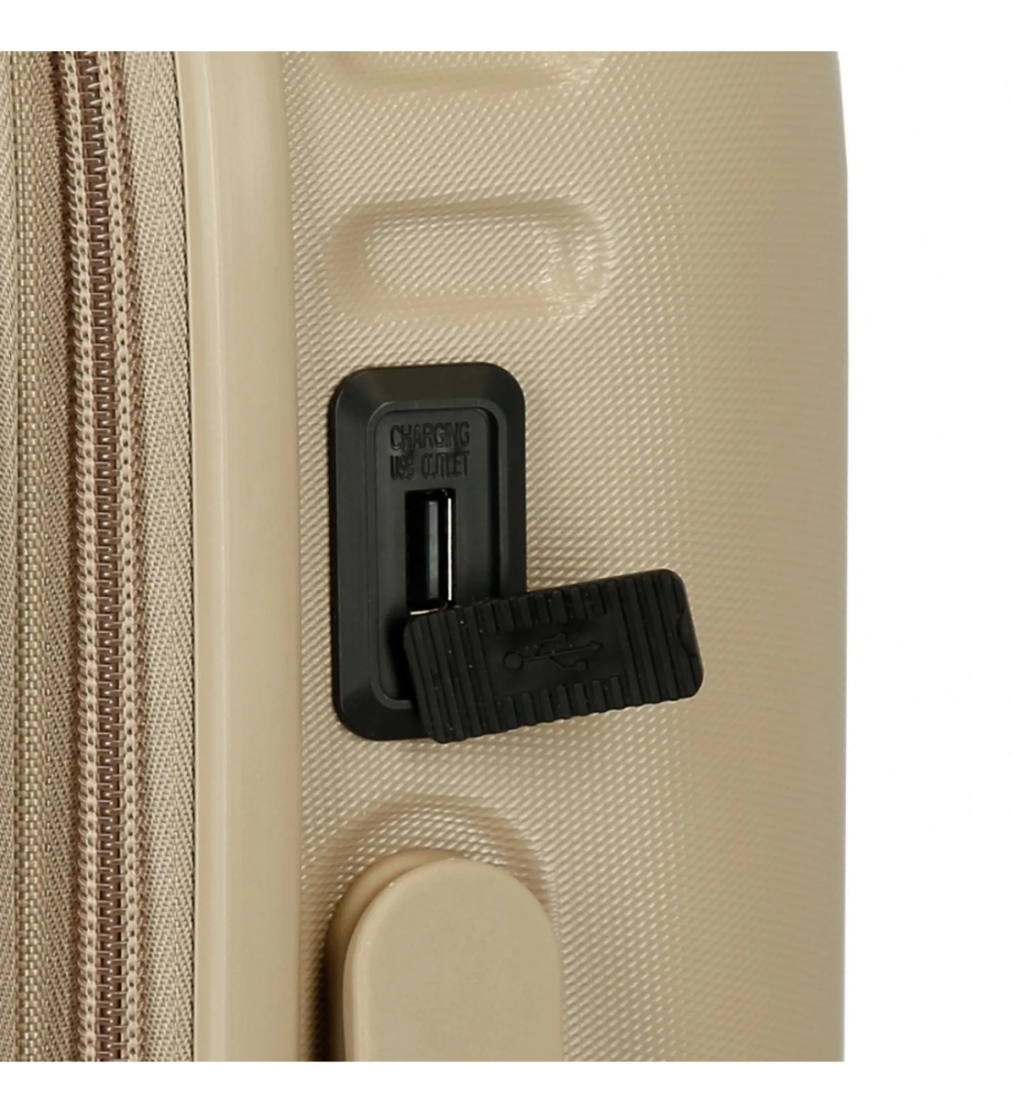 Maleta de cabina Accent expandible rígida 55cm marrón verdoso