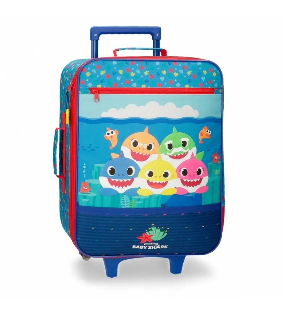 MALETA DE CABINA  BABY SHARK HAPPY FAMILY 35X50X18CM