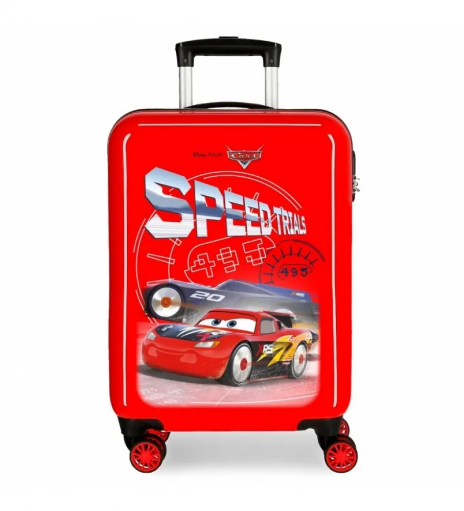 MALETA DE CABINA CARS SPEED TRAILS RíGIDA ROJO 38X55X20CM